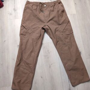 Jordan Canvas Utility Chicago Pants Mens Size XL Brown Drawstring